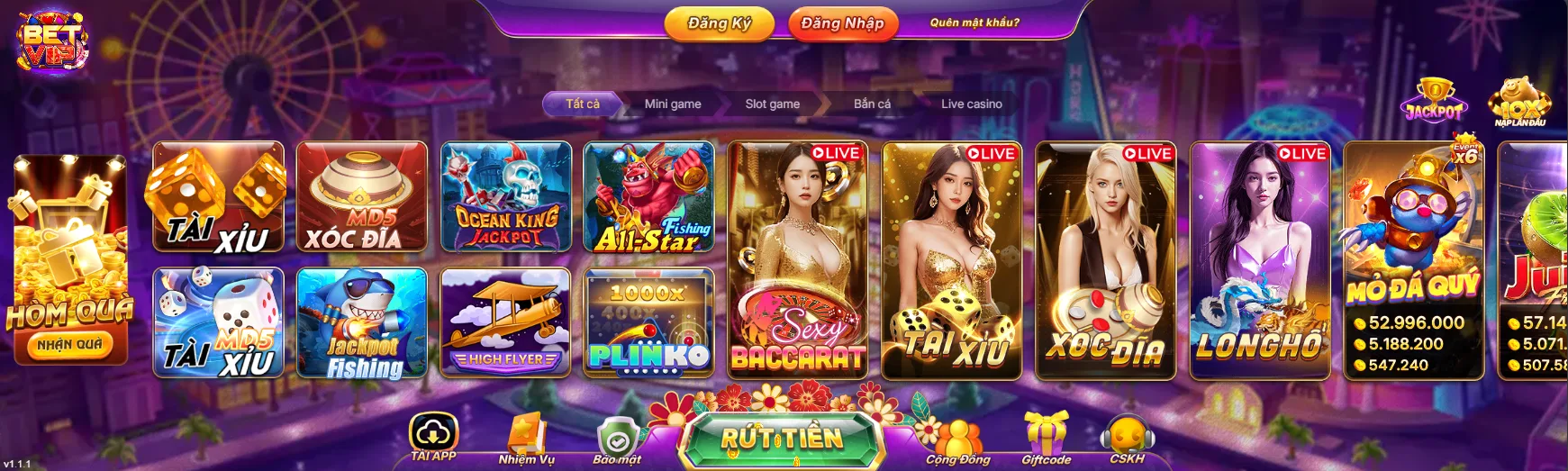 lobby betvip