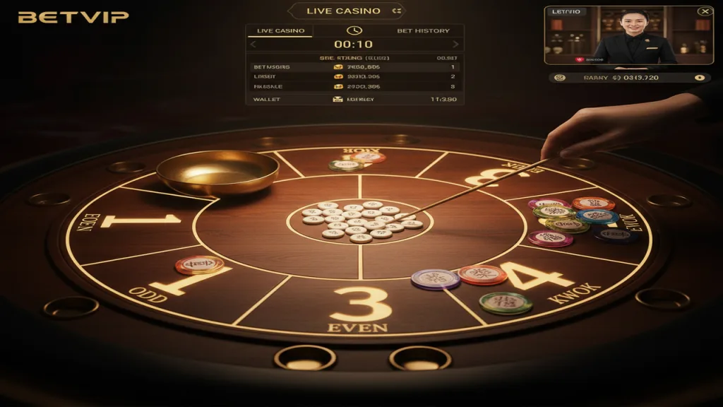 Cách chơi Fan Tan trực tuyến Betvip