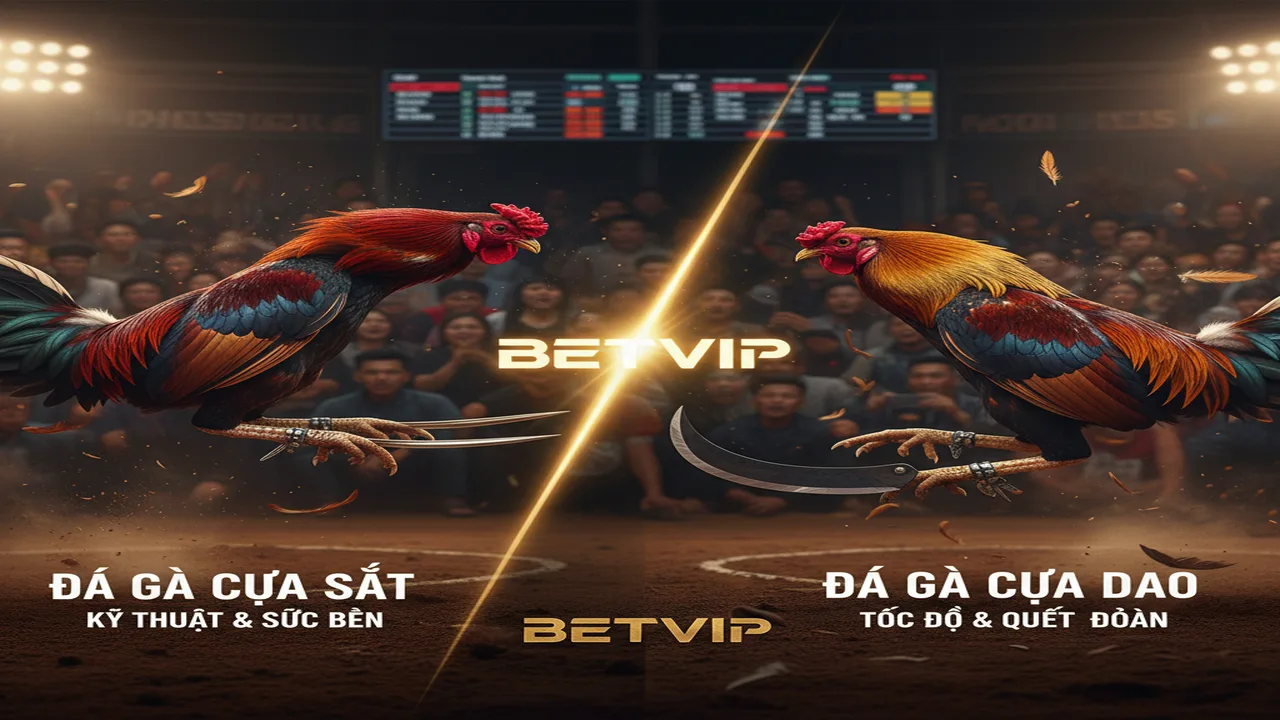 Đá gà cựa sắt và đá gà cựa dao: Sự khác biệt Betvip
