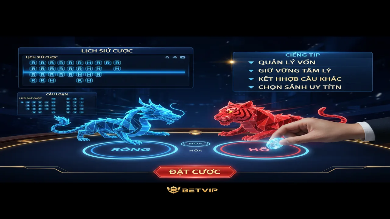 Kinh nghiệm soi cầu Rồng Hổ: Cách bắt cầu bệt Betvip