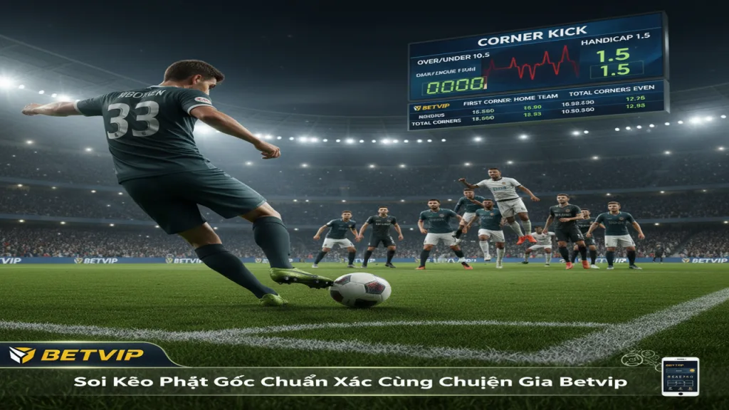 Cách soi kèo phạt góc (Corner) hiệu quả nhất Betvip