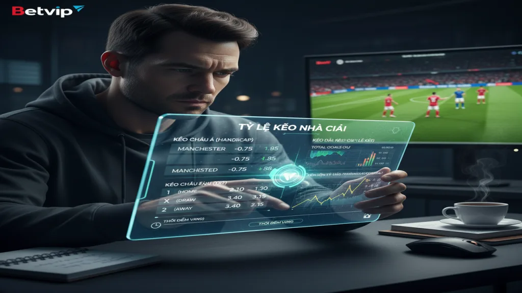 Kinh nghiệm cá độ bóng đá: Cách soi bảng tỷ lệ kèo nhà cái Betvip