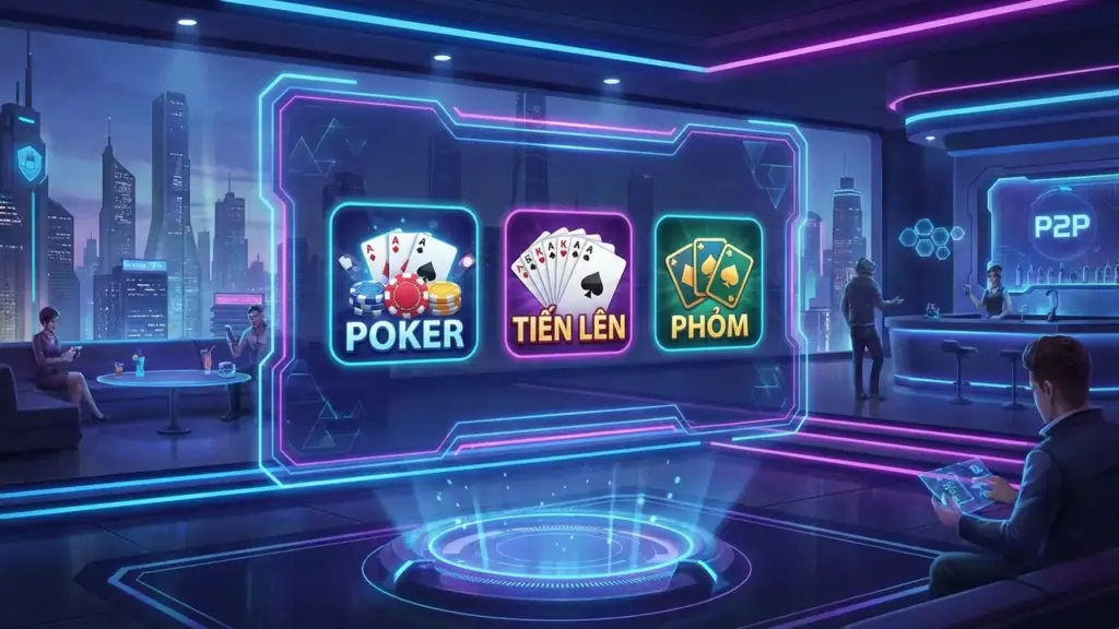 Giao diện sảnh game bài đổi thưởng Betvip 2026 với công nghệ 3D tân tiến