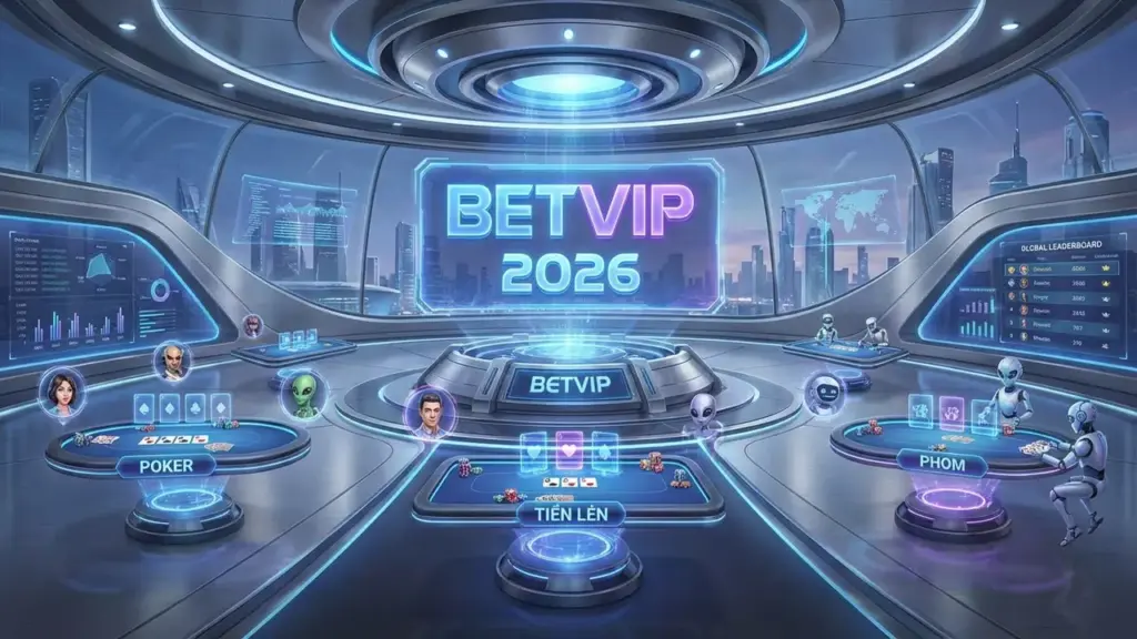 Giao diện sảnh game bài đổi thưởng Betvip đẳng cấp năm 2026