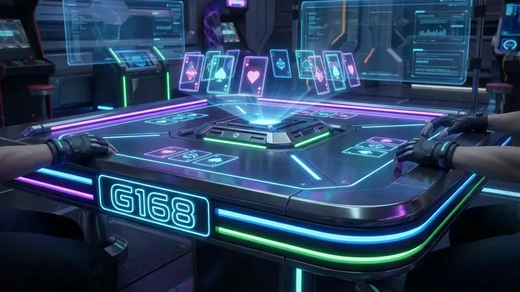 Sảnh game bài G168 với giao diện 3D hiện đại và đẳng cấp năm 2026